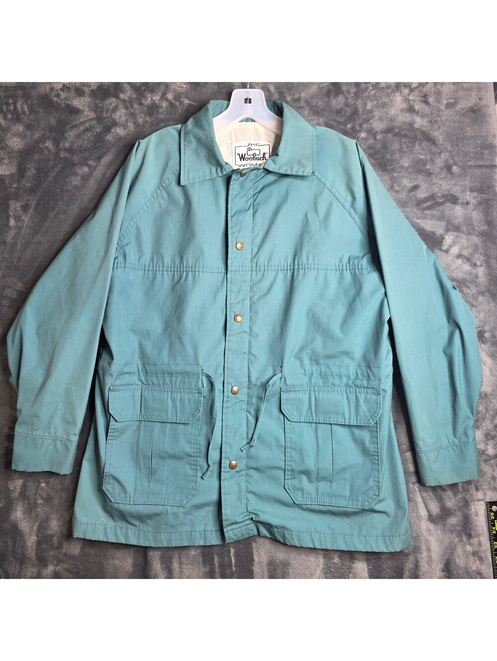Vintage Woolrich Jacket Womens Rain Coat Newport Chore Barn Pockets